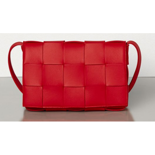 Bottega Veneta BORSA CASSETTE 578004 ROJO BRILLANTE