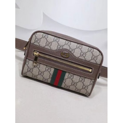 Gucci GG lienzo original ophidia supremo pequeño bolsillo 517075 marrón