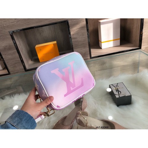 Louis Vuitton bolso colorido bolsa de lavado 40066 rosa y azul