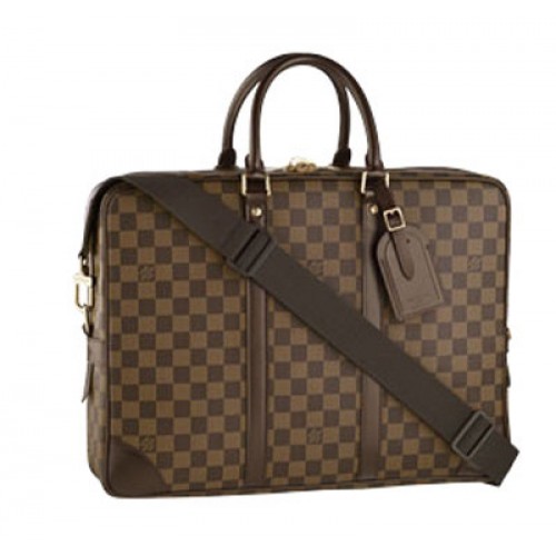 Louis Vuitton Damier Ebene Lona Porte Documentos Voyage GM N41122