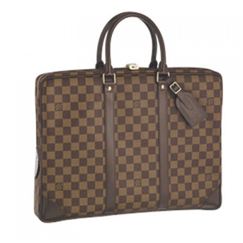 Louis Vuitton Damier Ebene Lona Porte Documentos Voyage PM N41124