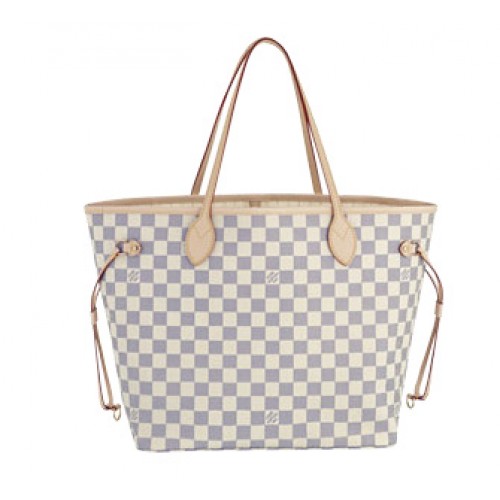 Lona Louis Vuitton Damier Azur Neverfull MM N51107