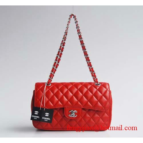 Chanel 2.55 Bolsos con solapa acolchada 1112 Rojo