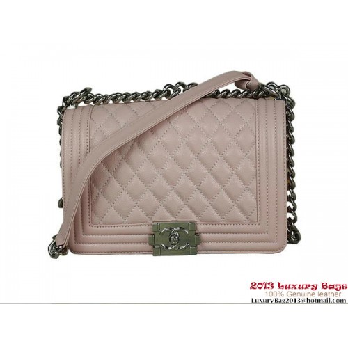 2013 Boy Chanel Flap Shoulder Bag Classic Cannage Patterns A67025 Rosa