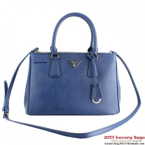 2013 Prada Saffiano Bolso De Mano 1801 Azul