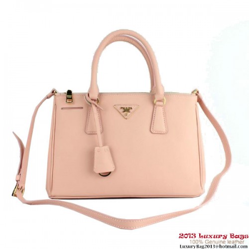 2013 Prada Saffiano Bolso Tote 1801 Rosa