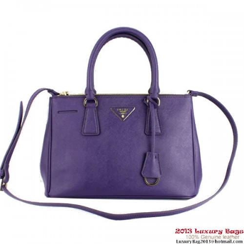 2013 Prada Saffiano Bolso De Mano 1801 Púrpura