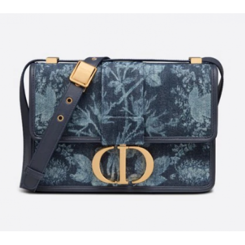 30 BOLSO MONTAIGNE Azul Dior Flowers Denim M9203UJD