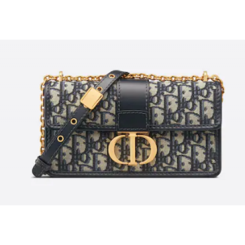 30 MONTAIGNE EAST-WEST BOLSO CON CADENA Azul Dior Oblique Jacquard M9334