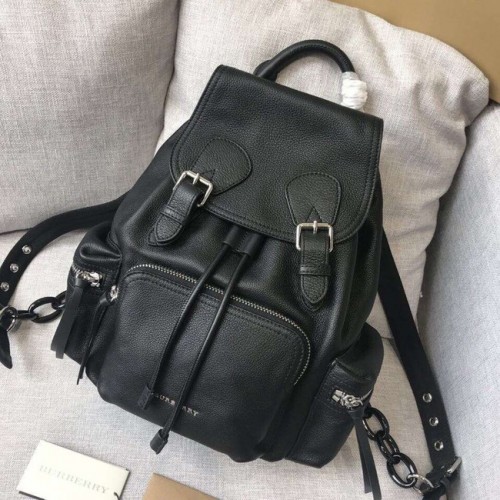 BURBERRY Mochila de cuero 48791 negro