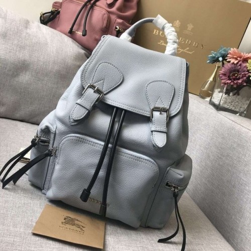 BURBERRY Mochila de cuero 48791 gris