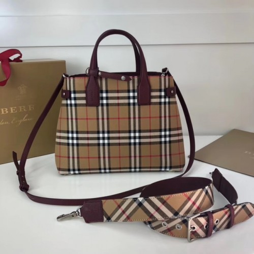 BURBERRY Bolso bandolera mediano 3835 Burdeos