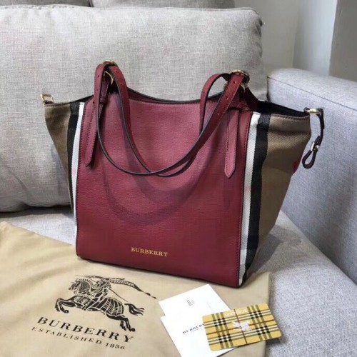 BURBERRY The Canter Bolso de cuero original 30291 Borgoña