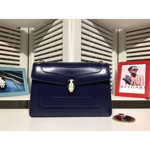 BVLGARI Bolso de hombro mediano Piel de becerro BG2281 Royal