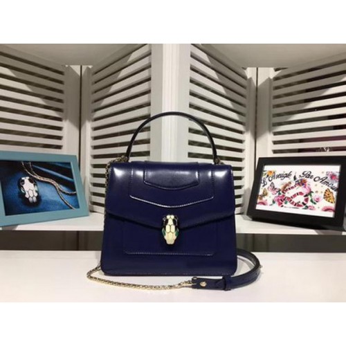 Bolso BVLGARI Serpenti Forever Charol BG2280 Royal