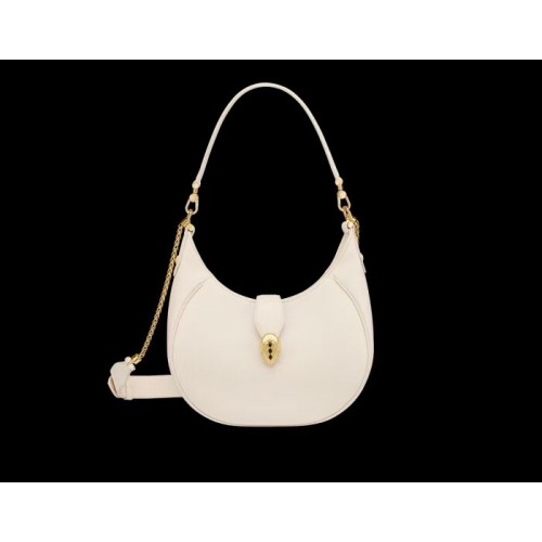 BVLGARI Bolso de hombro Piel de becerro B281632 blanco