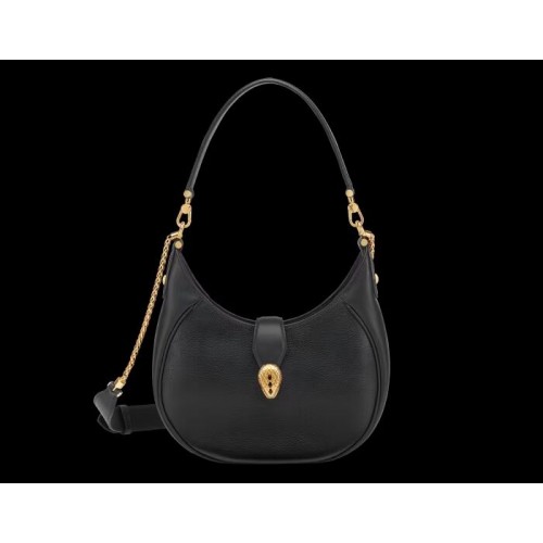 BVLGARI Bolso de hombro Piel de becerro B281640 negro