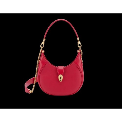 BVLGARI Bolso de hombro Piel de becerro B281640 rojo