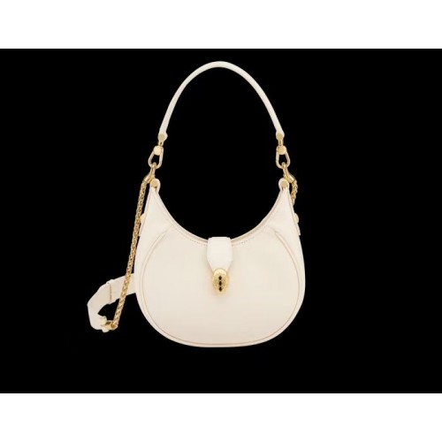 BVLGARI Bolso de hombro Piel de becerro B281640 blanco