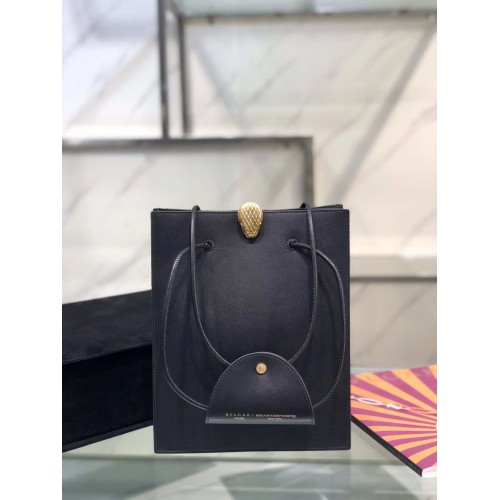 BVLGARI Bolso de hombro Piel de becerro B288728 negro