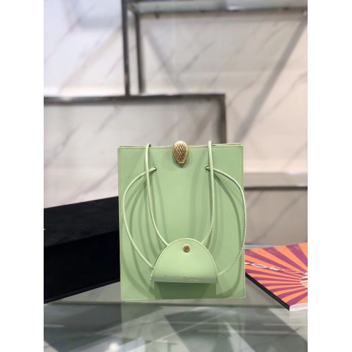 BVLGARI Bolso de hombro Piel de becerro B288728 verde