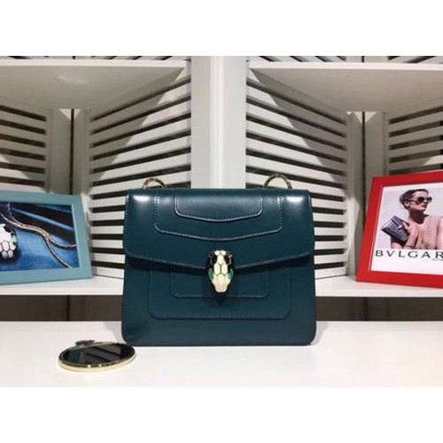 BVLGARI mini Bolso de hombro Piel de becerro BG2283 Azul