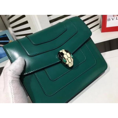 BVLGARI mini Bolso de hombro Piel de becerro BG2283 Verde