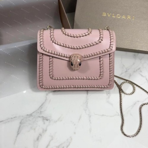BVLGARI mini Bolso de hombro Piel de becerro BG22889 rosa