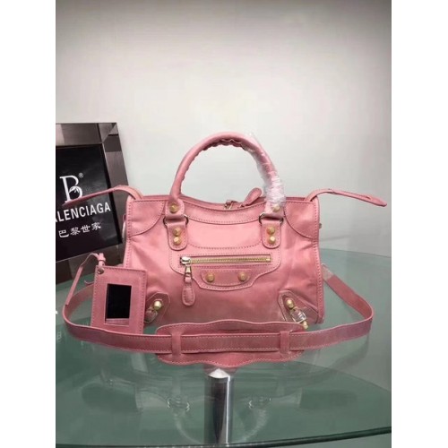 Balenciaga Giant City Gold Studs Bolso 084333 Rosa