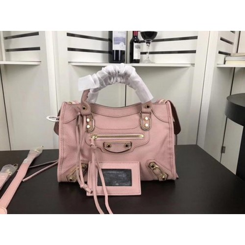 Balenciaga Giant City Gold Studs Bolso B084335 Rosa