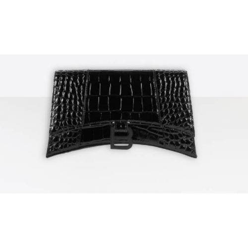 Balenciaga BOLSO DE CADENA DE RELOJ DE ARENA B164497 negro