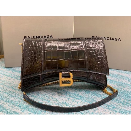 Balenciaga HOURGLASS CHAIN BAG B164497 herrajes negros y dorados envejecidos