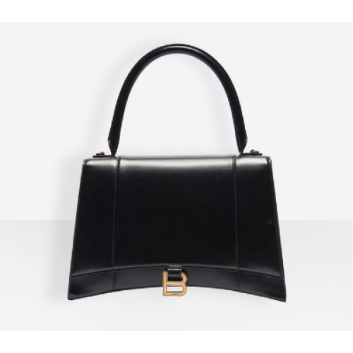 Balenciaga HOURGLASS BOLSO MEDIANO CON ASA SUPERIOR B108892 negro