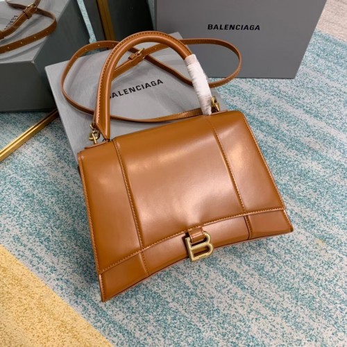 Balenciaga HOURGLASS BOLSO MEDIANO CON ASA SUPERIOR B108892 marrón