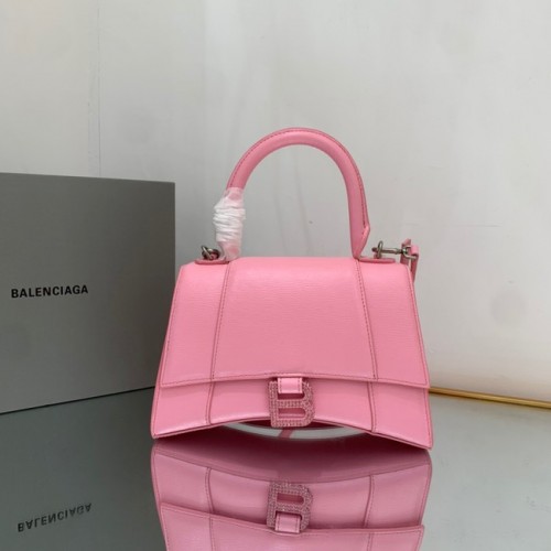Balenciaga HOURGLASS PEQUEÑO BOLSO DE MANO SUPERIOR 592834 ROSA