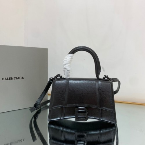 Balenciaga HOURGLASS PEQUEÑO BOLSO DE MANO SUPERIOR 59353 negro