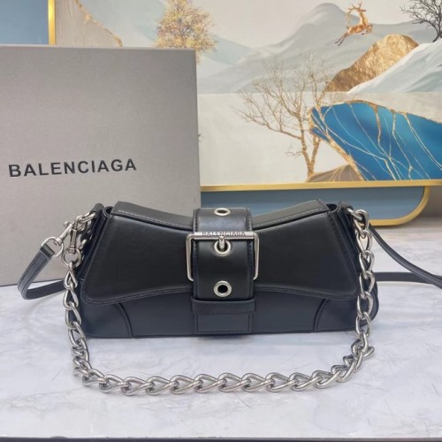 Balenciaga HOURGLASS PEQUEÑO BOLSO CON ASA SUPERIOR 6088 negro