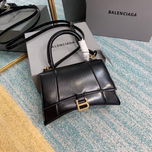 Balenciaga BOLSO PEQUEÑO HOURGLASS CON ASA SUPERIOR B108895-1 negro