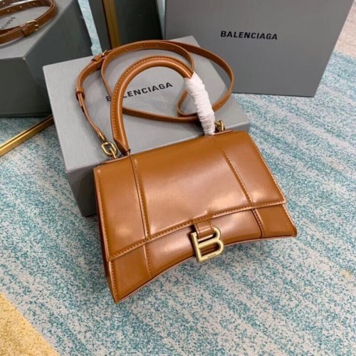 Balenciaga BOLSO PEQUEÑO CON ASA SUPERIOR HOURGLASS B108895-1 marrón