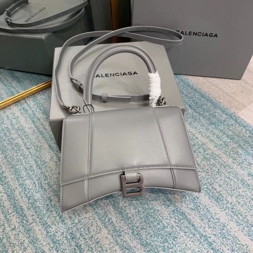 Balenciaga BOLSO PEQUEÑO HOURGLASS CON ASA SUPERIOR B108895-1 gris