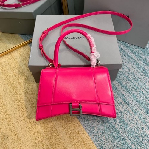 Balenciaga BOLSO PEQUEÑO HOURGLASS CON ASA SUPERIOR B108895-1 rosa neón