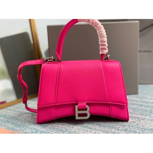 Balenciaga BOLSO PEQUEÑO HOURGLASS CON ASA SUPERIOR B108895 rosa neón