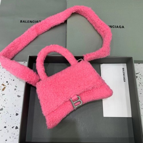 Balenciaga BOLSO PEQUEÑO HOURGLASS CON ASA SUPERIOR B108895C Rosa