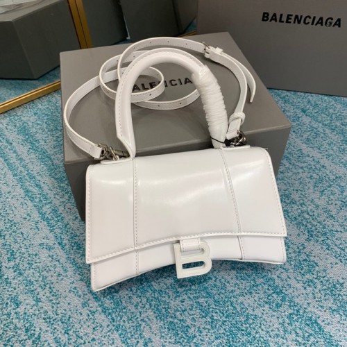 Balenciaga BOLSO PEQUEÑO HOURGLASS CON ASA SUPERIOR B108895C blanco