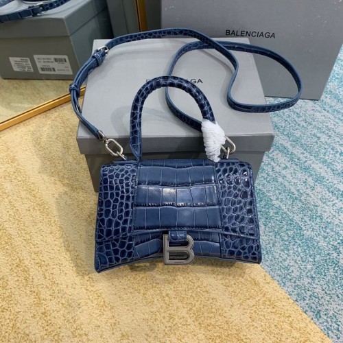 Balenciaga Hourglass XS Top Handle Bag 28331S azul