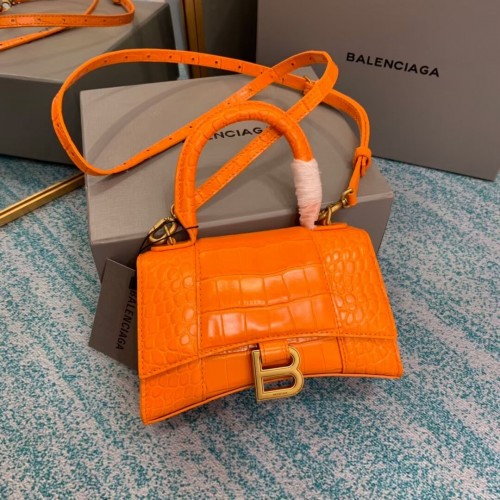 Balenciaga Hourglass XS Top Handle Bag 28331S naranja