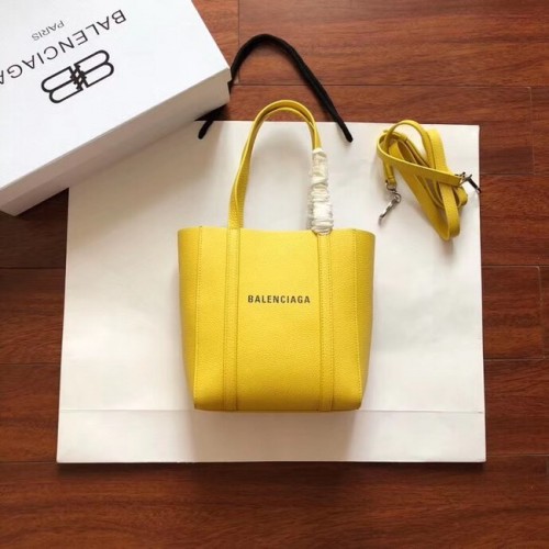 Balenciaga Original Leather Mini Shopper Bag 6696 Amarillo