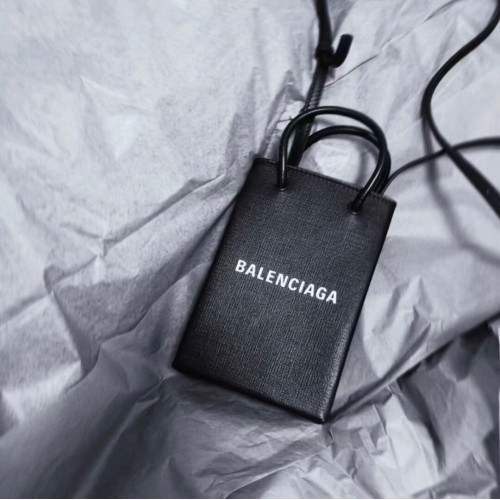 Balenciaga Original Leather Mini Shopper Bag B152865 negro