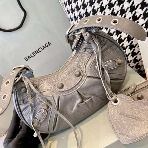 Balenciaga MUJER LE CAGOLE BOLSO DE HOMBRO MEDIANO EN GRIS 27541