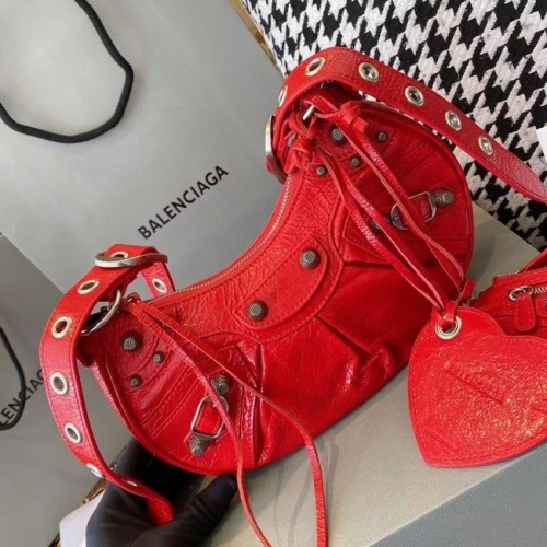 Balenciaga MUJER LE CAGOLE BOLSO DE HOMBRO MEDIANO EN ROJO 27541